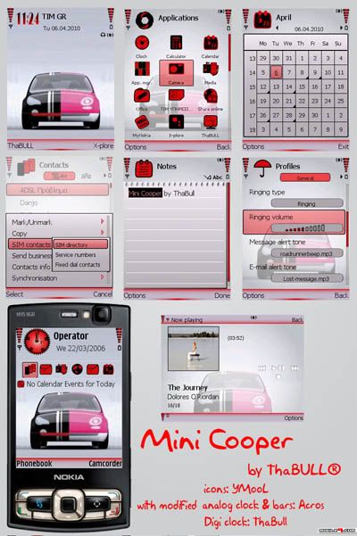 Phone Wallpapers  Themes on Mini Cooper Theme For Symbian 3rd Phone