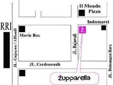 zupparella yogyakarta map