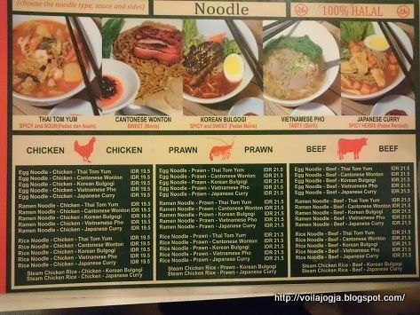 Phuket Asian Noodle House Menu