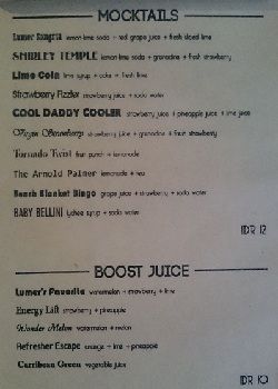 lumer yogyakarta menu