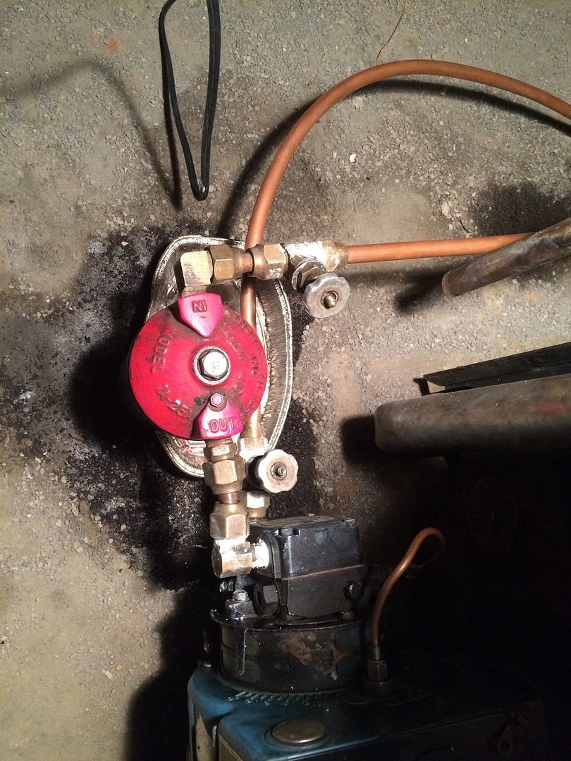 Flare fittings leak Oil Burner