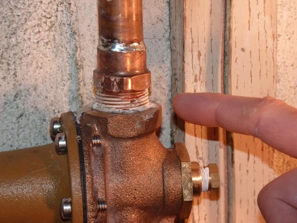 Have Pictures 3/4 inch Fittings Leaking Pressure Reducing Valve, Ball Valve