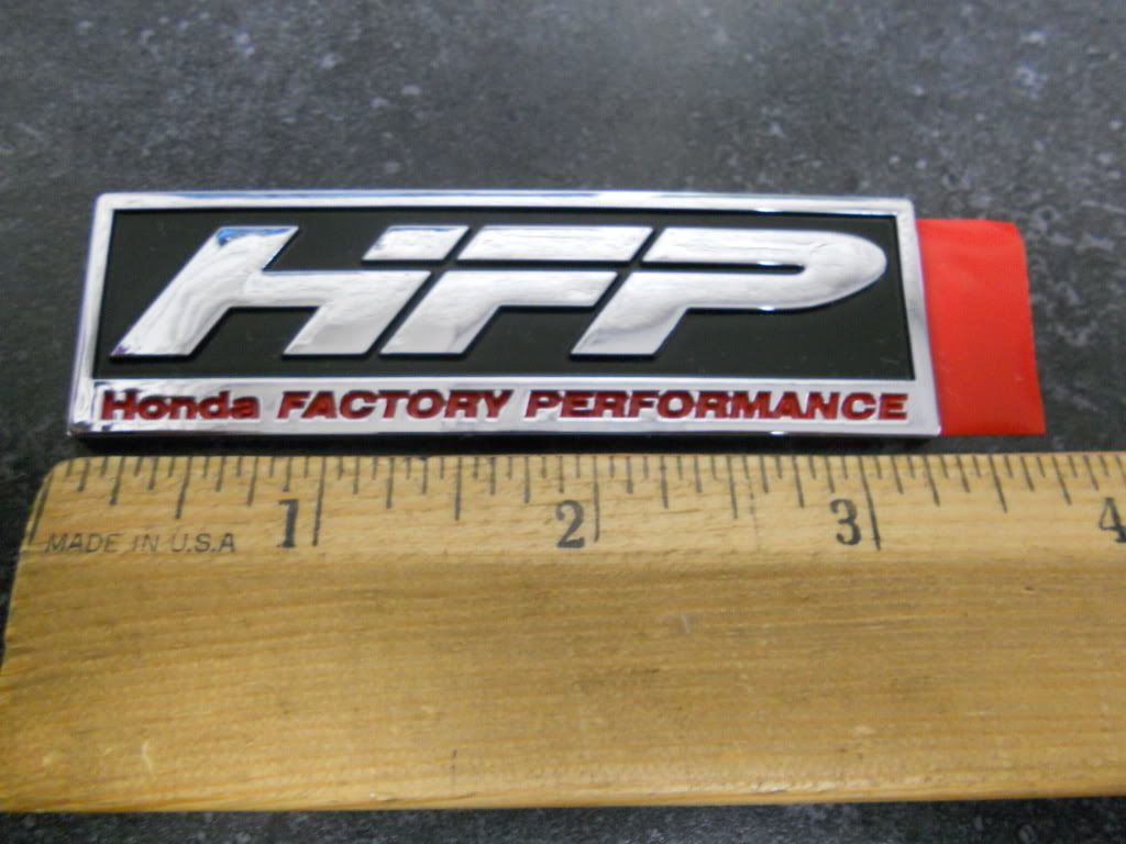 Honda factory performance emblem badge kit hfp #3