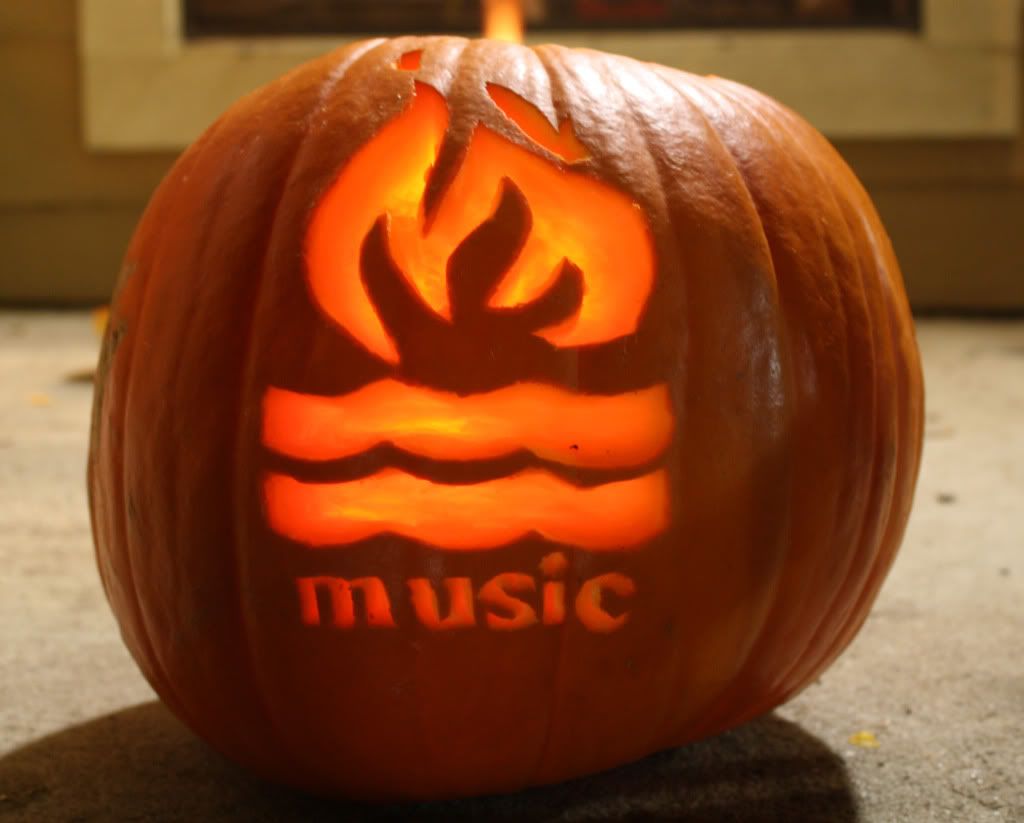 Hot Water Music pumpkin jack o' lantern,Halloween