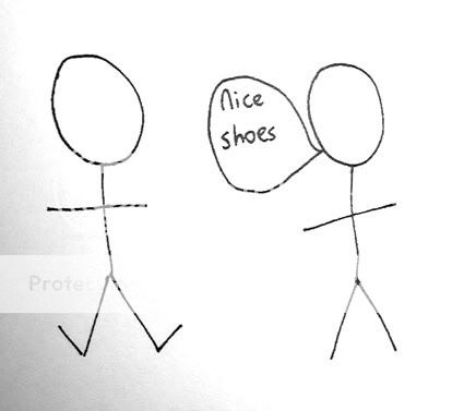stick figures shoes