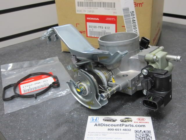 02 03 04 CRV CR V Genuine Honda Throttle Body w Gasket DTC P0122