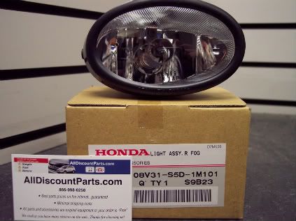 Honda Replacement Passenger Right Side Fog Light Lamp Accord Civic CRV Fit