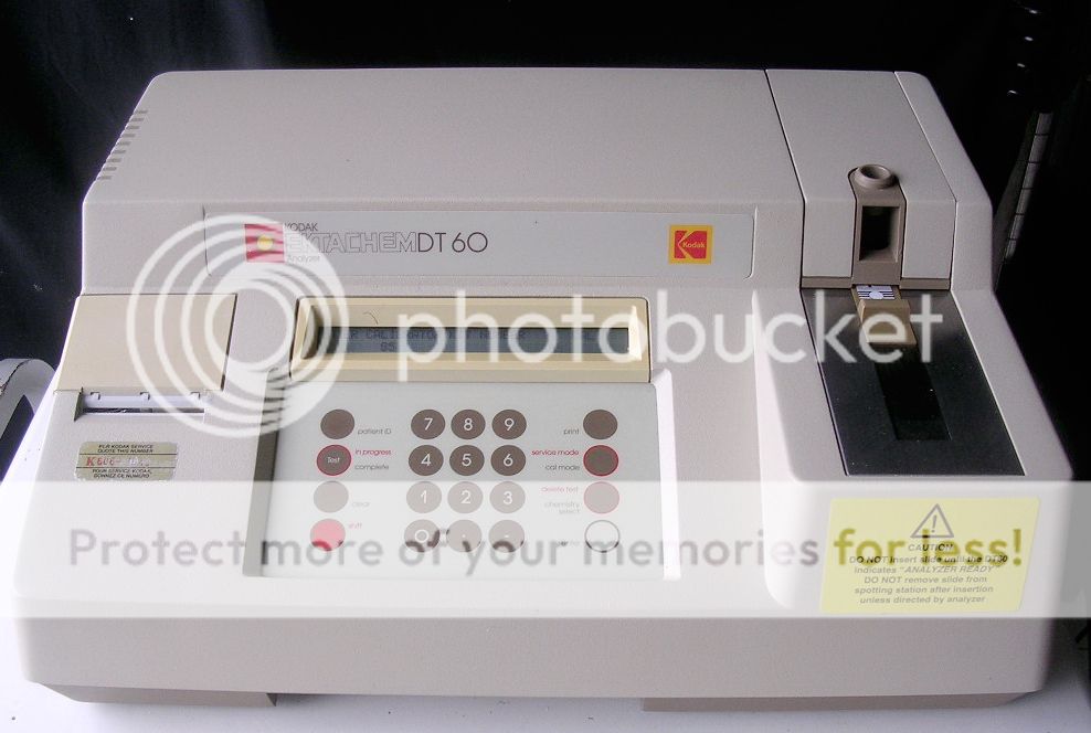 Kodak Ektachem DT60 Chemistry Blood Analyzer