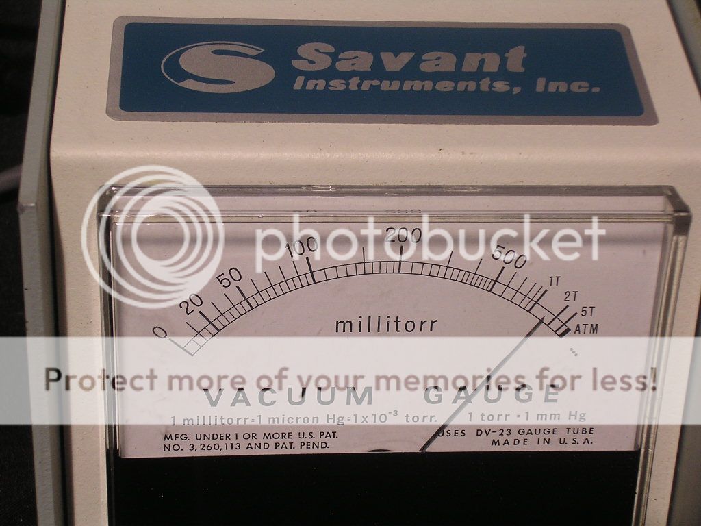 Savant Instruments Vacuum Gauge + DV23 Gauge tube  