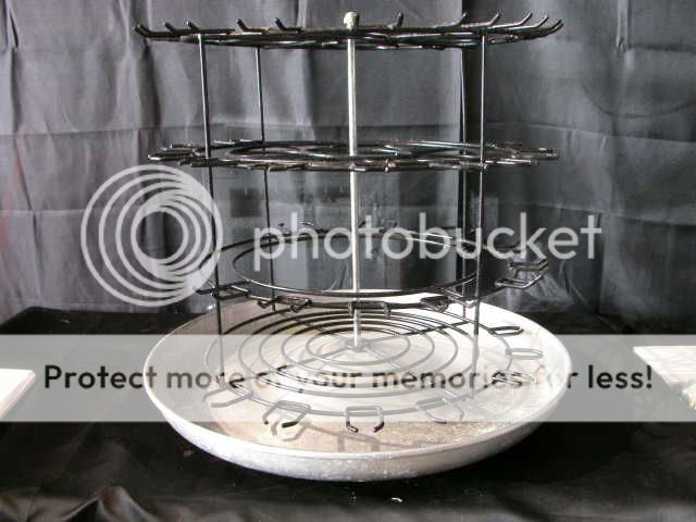 Lab Laboratory Turning Spinning Glassware Drying Rack 4 Tier